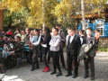Учащиеся 7 класса средней школы № 43 г. Усть-Каменогорска на презентации в музее-заповеднике