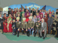 Участники юбилея на Святки в с. Предгорное Глубоковского района 12 января 2013 года